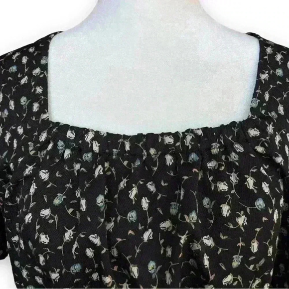 Jon & Anna Floral Peplum Blouse Size L - Picture 5 of 5